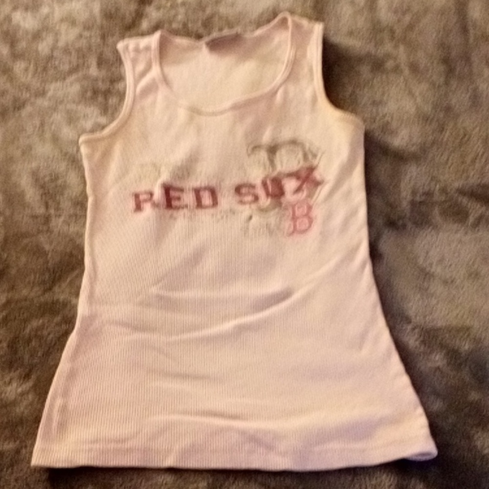 RED SOXS PINK TANK SIZE LARGE GIRLS